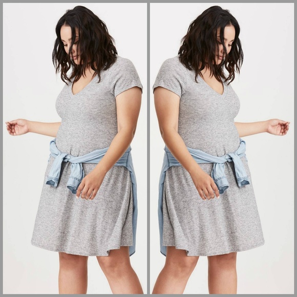 Torrid Hacci Knit Trapeze Dress 00 - Picture 3 of 5